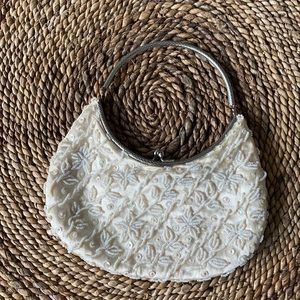 Vintage satin evening purse.